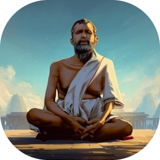 Ramakrishna Midjourney portrait