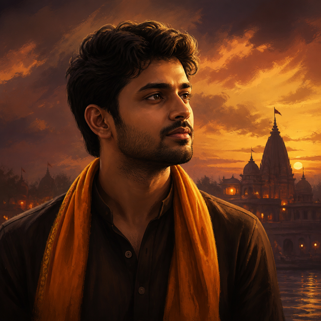 Arjun — young seeker illustration
