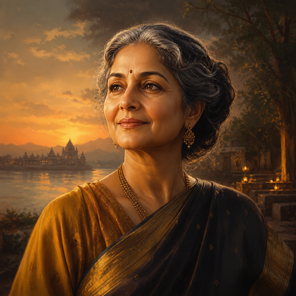 Lakshmi — quiet devotee illustration