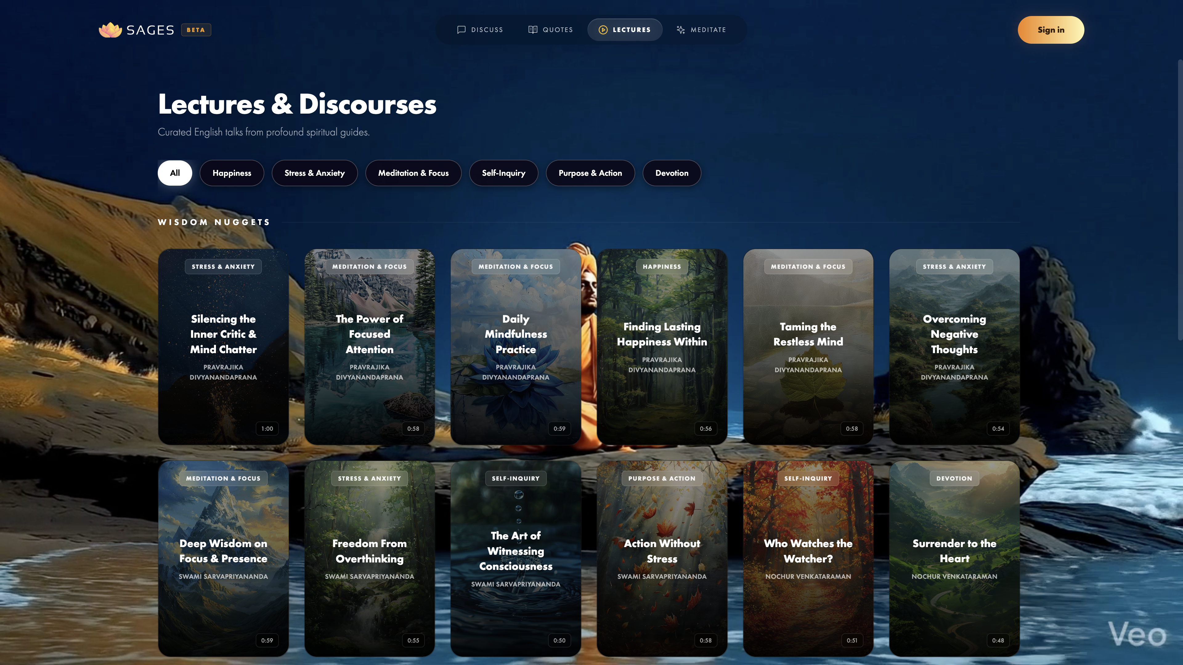 Lectures and discourses library